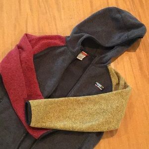 LL Bean boys’ full zip fleece sweater jacket XL 18